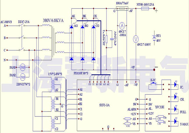 充電機(jī)電氣原理圖紙