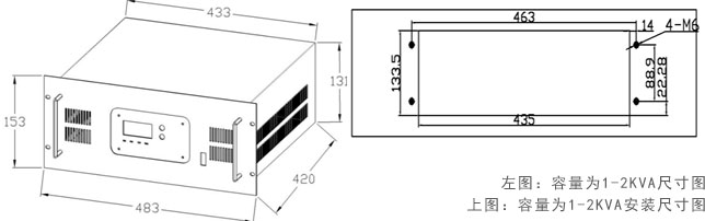 電力逆變電源尺寸和安裝圖 電力逆變電源尺寸和安裝圖