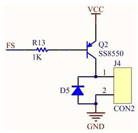 三極管驅動風扇電路圖