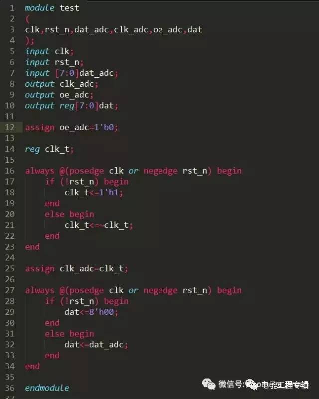 FPGA學習之高速ADC采集-TLC5540芯片的時序