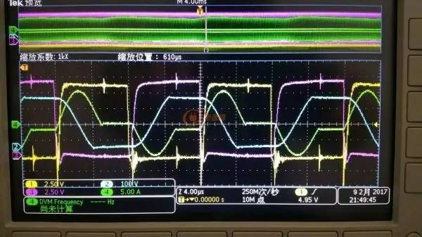 充電機中載波形圖