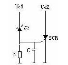 可控硅觸發保護直流電源電路圖