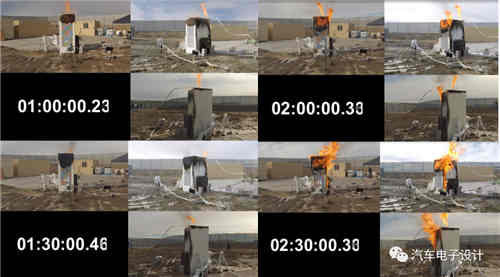 特斯拉充電機充電蓄電池起火的泄壓和排氣