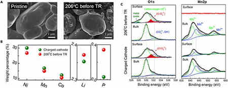 無內部短路的充電機充電鋰離子蓄電池熱失控